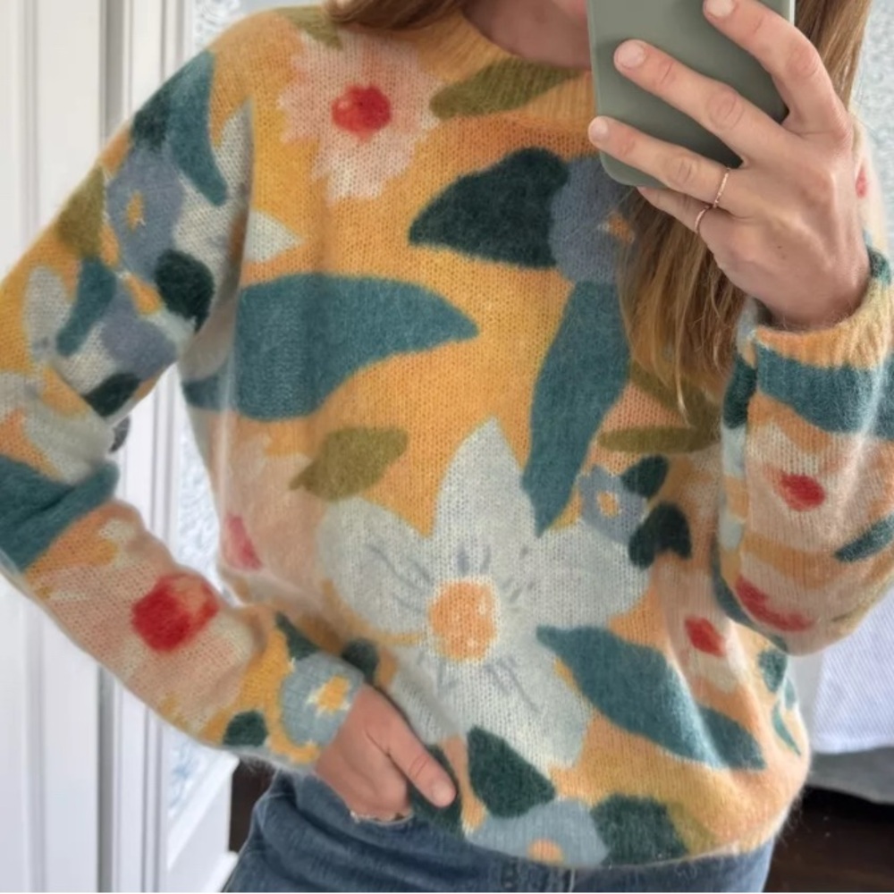 Sezane Isadora Jumper Flowers - Size XL